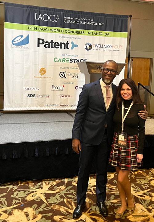 Dr. Hart at the IAOCI congress in Atlanta with its President (Dr. Noumbissi)
