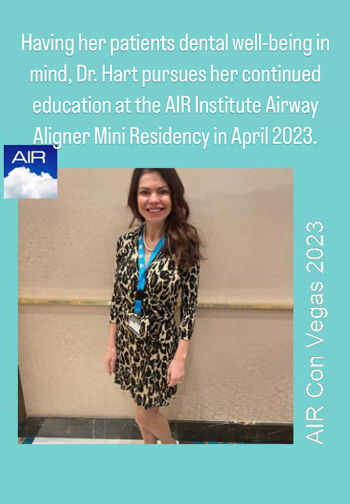 Dr. Hart at the airway aligner mini-residency