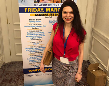 Dr. Olivia Hart at Annual Congress of the International Academy of Ceramic Implantology Images 2