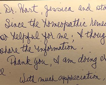 Hand written review 5 about Dr. Olivia Hart & Virginia Biological Dentistry by Patients in Glen Allen, VA