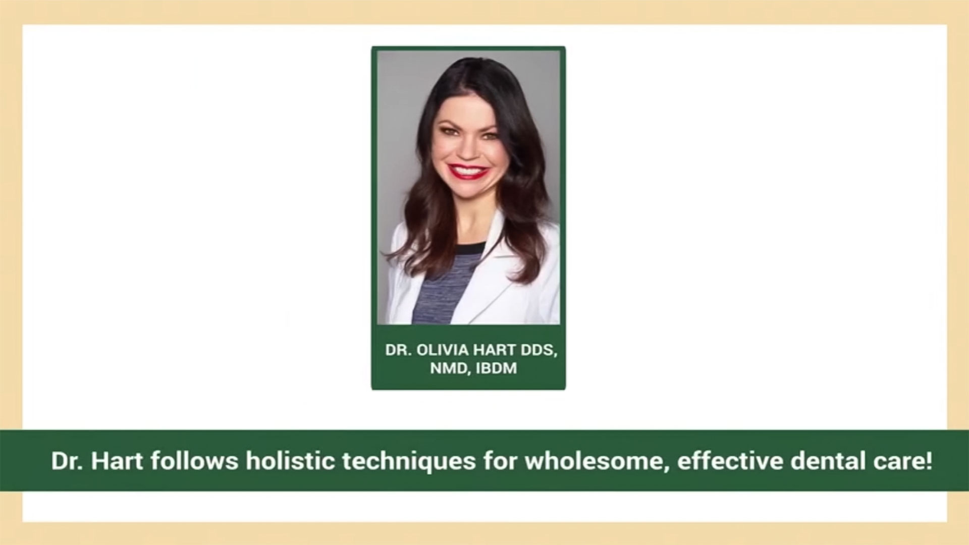 Dr. Olivia Hart at Virginia Biological Dentistry