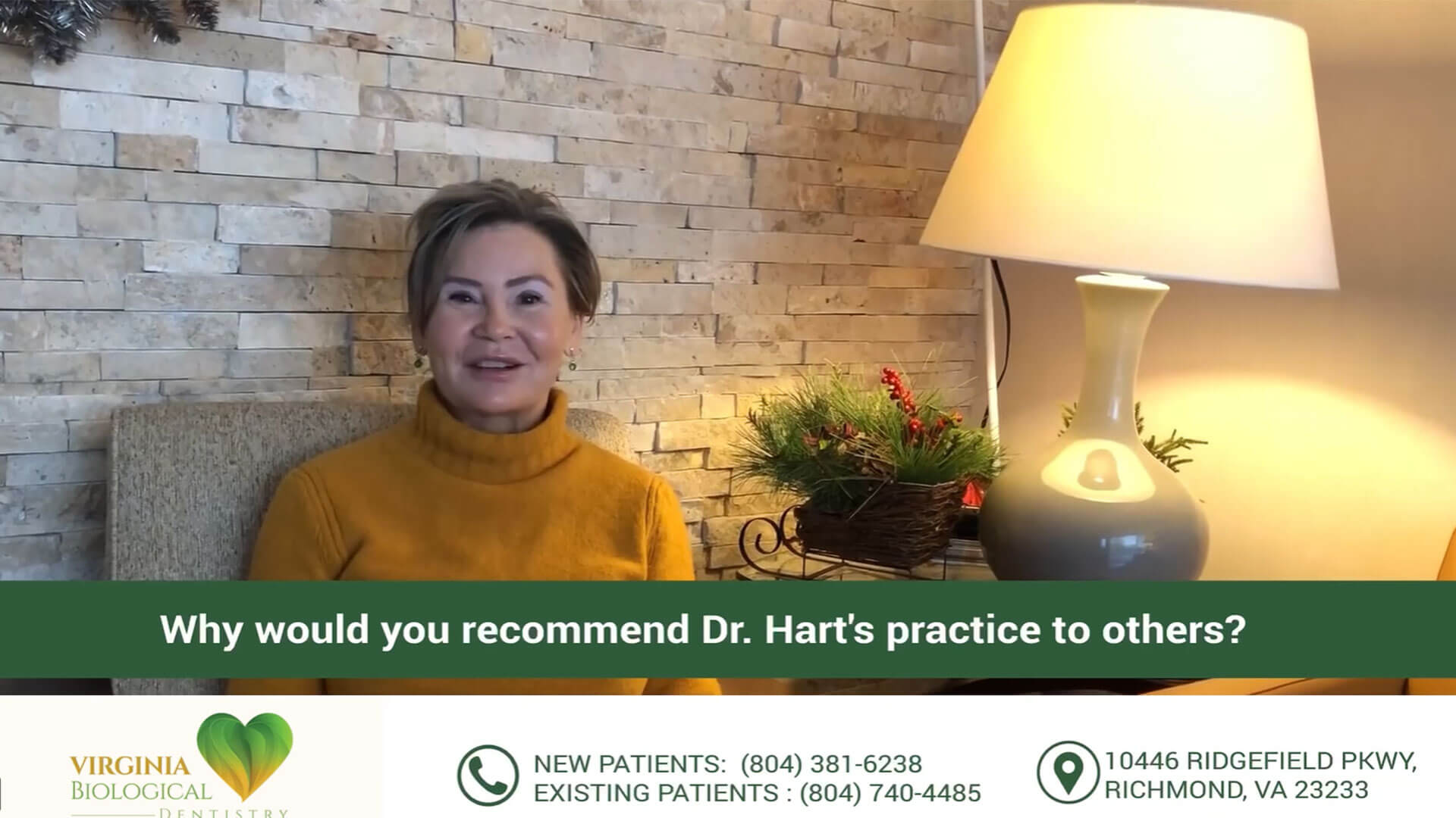 Patient Testimonial about Dr. Hart’s Unique Approach to Biological Dentistry